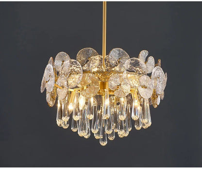 Modern Creative Ceiling Chandelier Luxury Crystal Pendant Light for Living Dining Room Bedroom Home Decor Luster Lamp Fixture