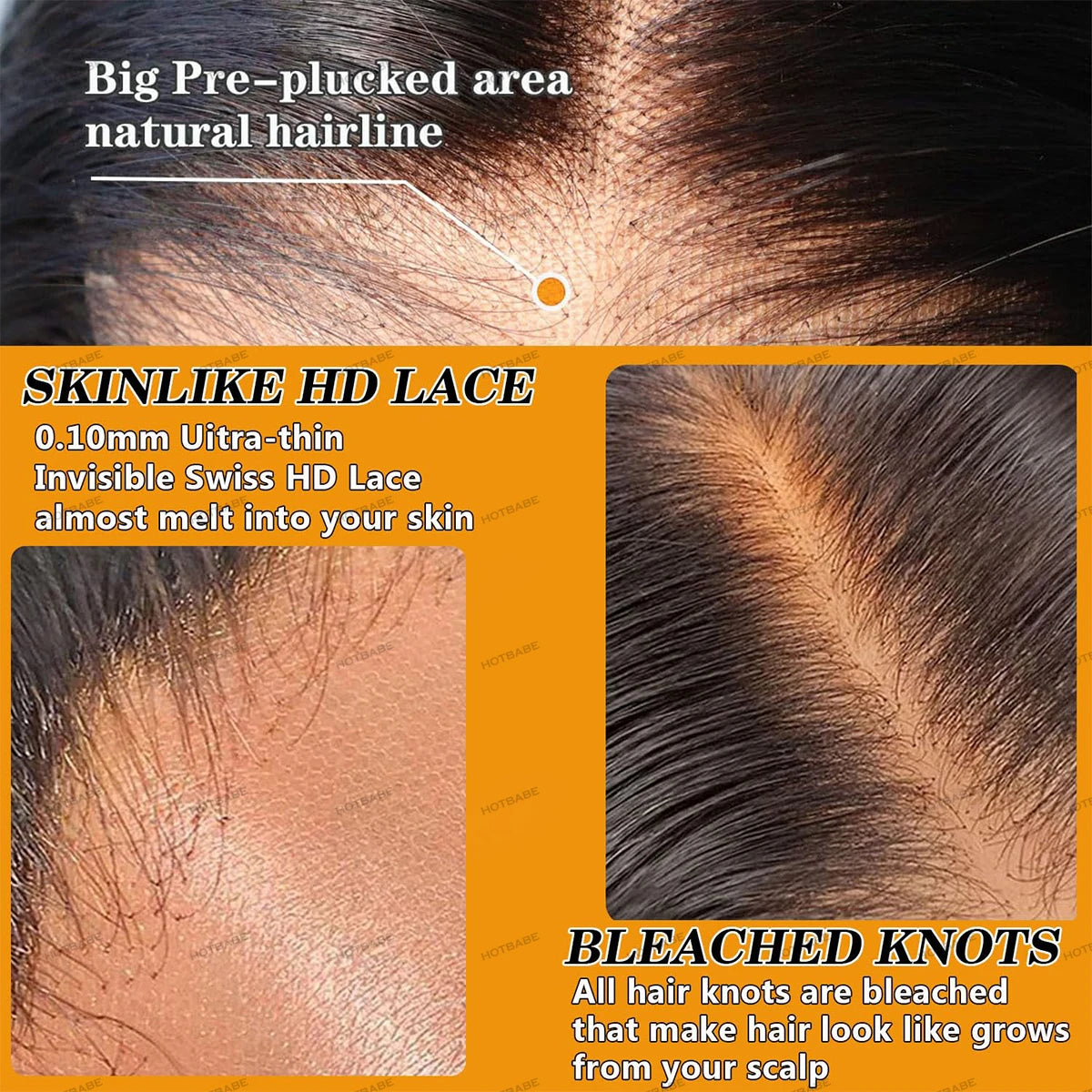 Glueless Wigs Real HD Lace Frontal Wig Human Hair Wig For Woman Melt Skins Silky Straight 4×4/5×5 HD Lace Front Wig 13×4 HD Lace