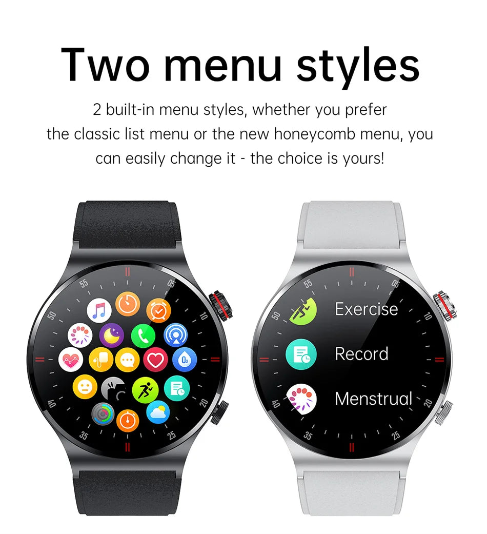 2025 NFC Bluetooth Call Smart Watch Men Full Screen GPS Sports Bracelet Waterproof ECG Health Monitor SmartWatch for IOS Android