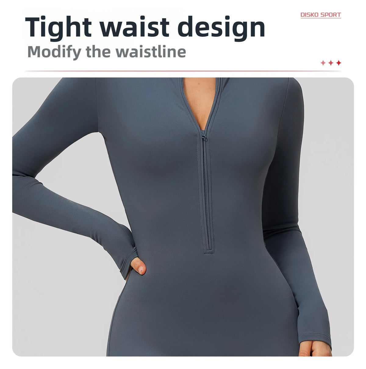 Winter Half Zip Yoga Bodysuit Women Long Sleeved Fitness Jumpsuit Sportswear Gym Clothes One-piece Running Workout Wear Rompers