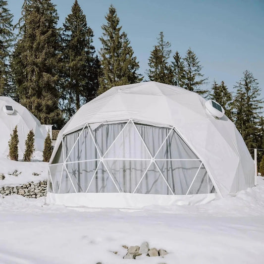 Modular Custom High‑End Luxury Geodesic Glamping Dome House for Outdoor Hotel Resort Commercial Projects