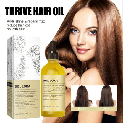Rosemary Hair Care Essential Oil Nourish Dry Frizzy Hair Smooth Split Ends Boost Luster for Daily Hair Conditioning Maintenance