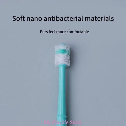 Small Pet Toothbrush for Dogs Cat Teeth Cleaning Kits Soft Silicone Bristle Dog Toothbrush Dental Care Puppy Tooth Brush