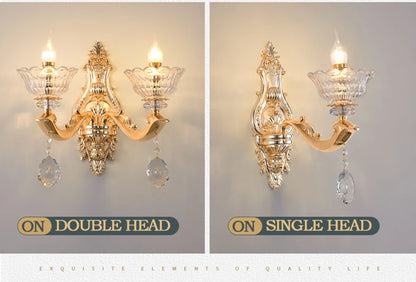 European Style Pendant Lamp Living Room Lamp Crystal Luxurious Atmosphere French Style Restaurant Lamp Duplex Building Lights