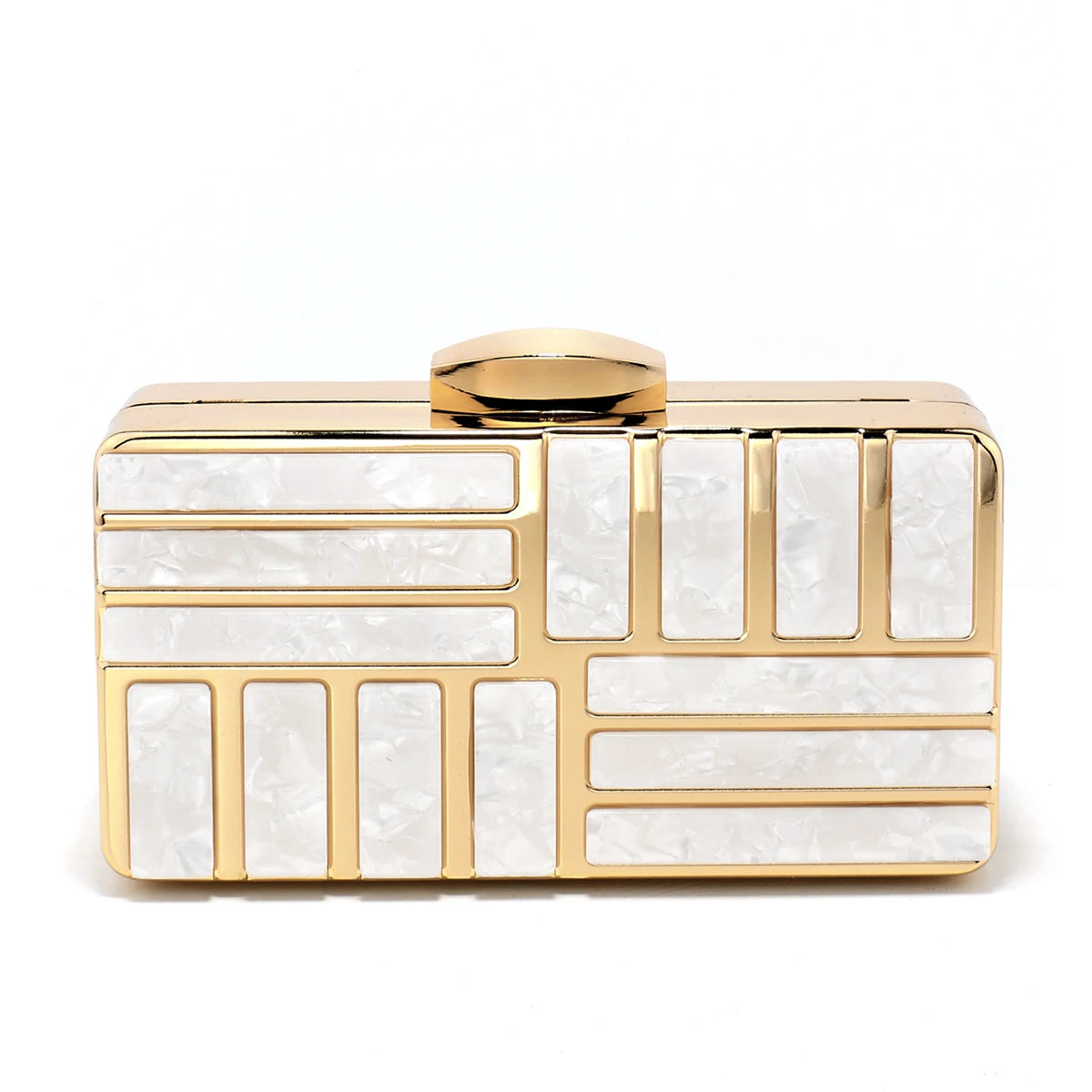 Acrylic Women Clutch Evening Bags Flap Luxury New Arrival Hollow Out Style Glitter Handbags Metal Chain Party Wedding Bridal Pro
