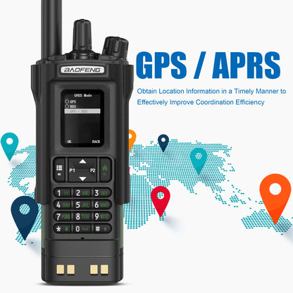 BAOFENG DM-32 Walkie Talkie With Belt Holster DMR Radio Digital GPS APRS AES256 Type-C Vox 4000CH DualMode Analog Dual Time Slot