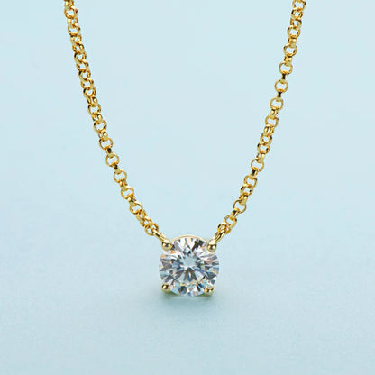 S925 Sterling Silver Moissanite  Clover Necklace GRA Certified s925 Sterling Silver 18k Plated Necklaces for Women Dainty Gift