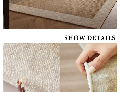 Large Area Carpet For Living Room Rug Bedside Bedroom Floor Mat Loop Pile TPR Non-Slip Waterproof Rugs 카페트 거실 대형 Alfombra Salón