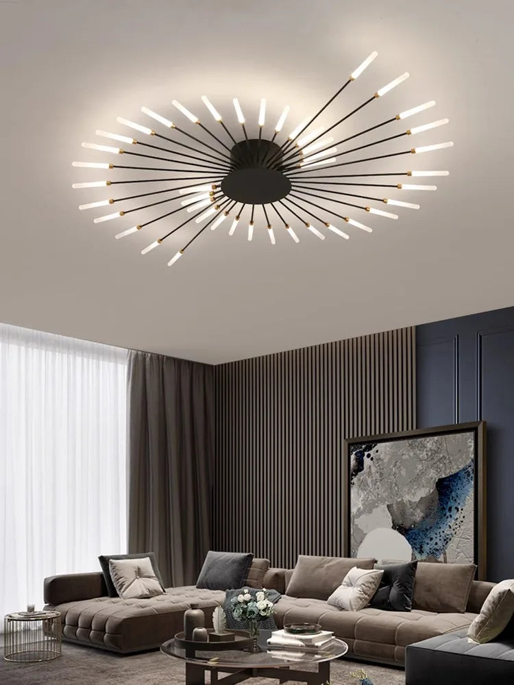 Modern Firework s Led Ceiling Lamp Creativity Living Dining Room Ceiling Chandelier Home Lighting Bedroom Light Luster Luminaire