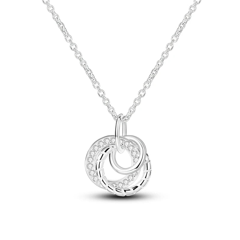 925 Sterling Silver Luminous Firefly Heart Shaped Zircon Pendant Necklace For Women Fashion Anniversary Birthday Jewelry Gifts