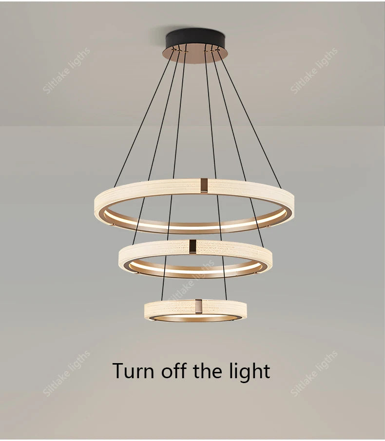 Modern design creative round simple chandelier ring Lights suitable for living room bedroom restaurant home round Pendant Lights