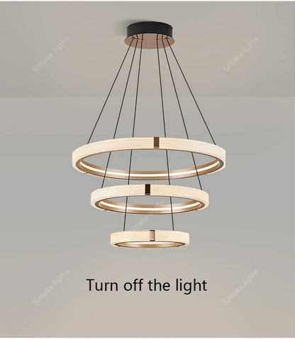 Modern design creative round simple chandelier ring Lights suitable for living room bedroom restaurant home round Pendant Lights