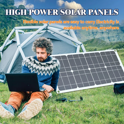 600W Solar Panel Kit 12V/18V with Controller - Portable High-Efficiency Charger for Camping RV Phone Power Station Off-Grid