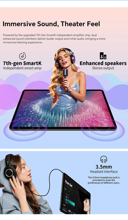 Teclast P50T Android 16 Tablets PC 90Hz 11 inch TDDI UNISOC T7250 Octa Core 3GB RAM+13GB Expansion 128GB ROM 8000mAh GPS Tablet