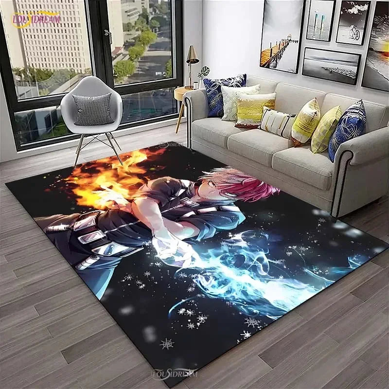 My Hero Cartoon Anime Carpet for Living Room Bedroom Table Cinema Rug Kitchen Door Kids Un-slip Floor Mat Alfombra Birthday gift