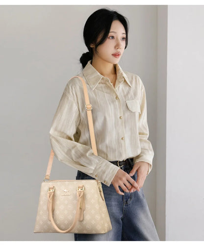 Luxury Women Handbag Fashion Print Large Capacity Shoulder Crossbody Bag Leisure Designer Soft Leather Ladies Purses and Handbag