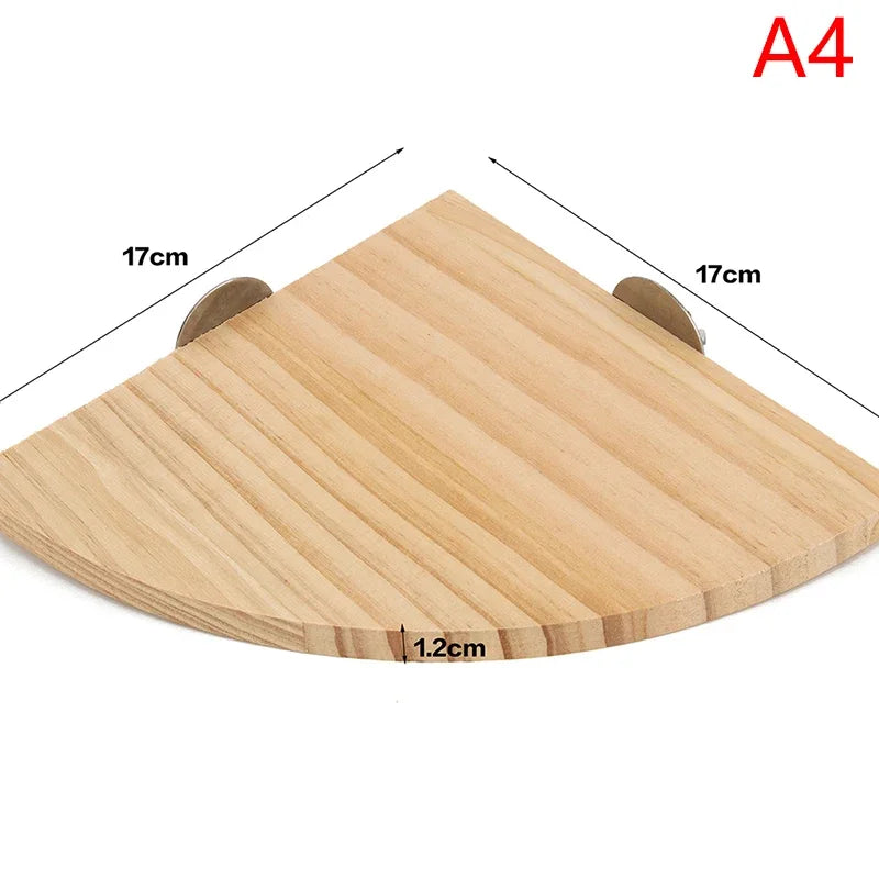 1Pc Pet Bird Parrot Wood Platform Stand Rack Toy Hamster Branch Perches for Bird Cage Toys 3 Sizes Pet Station Board