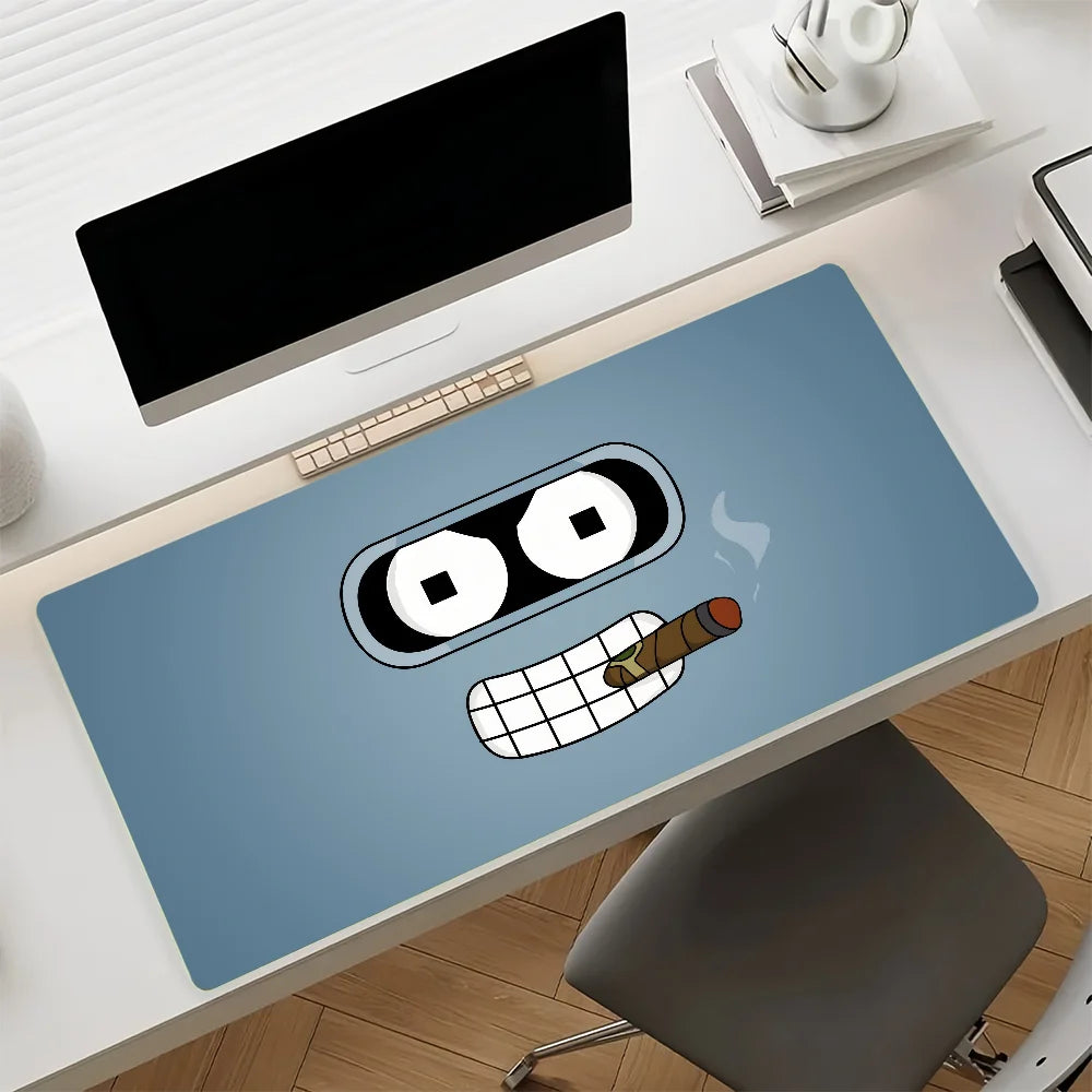 Cartoon F-Futurama-S Mouse Pad Non-slip Rubber Gamer Balance Computer Mat Decoracion Deskmat Laptop Office Large