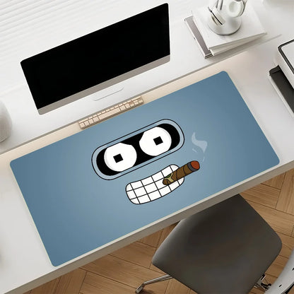 Cartoon F-Futurama-S Mouse Pad Non-slip Rubber Gamer Balance Computer Mat Decoracion Deskmat Laptop Office Large