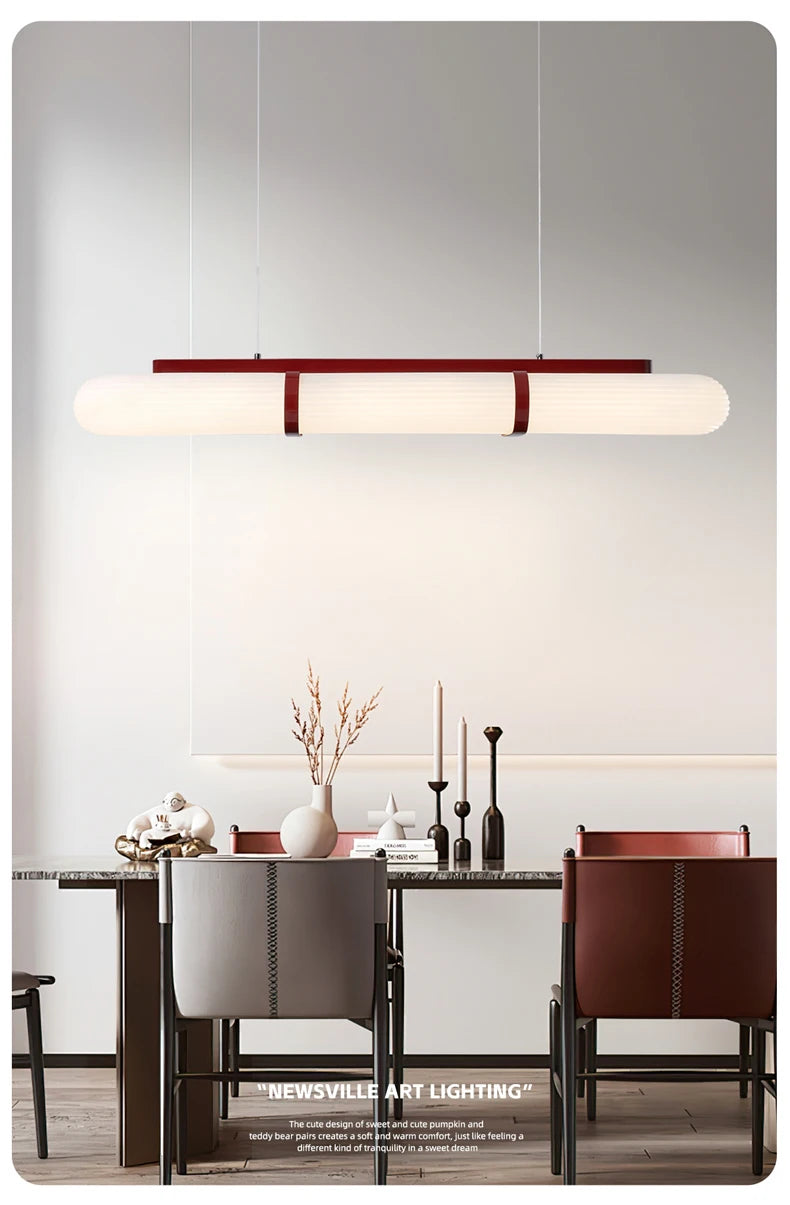 Minimalist Design LED Lights Modern Long Acrylic Ceiling Chandelier For Dining Room Kitchen Bar Luxury Home Interior Decoration