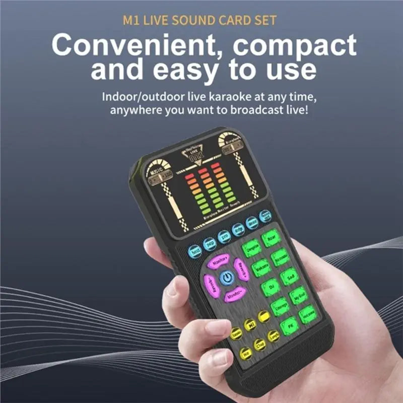 A34M-Sound Card Set With Headphones And Converters- Professional Voice Changer For Live Streaming Studio Recording