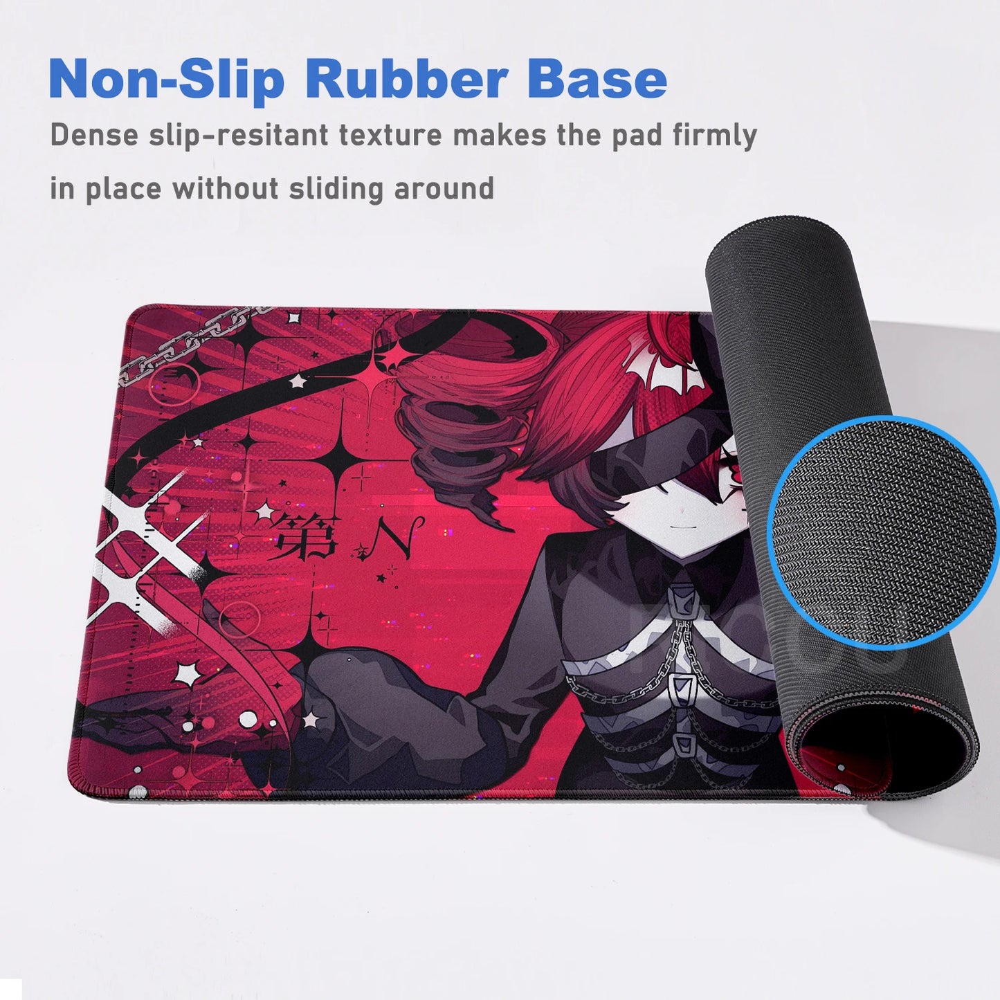 Cute Anime Girl K-Kasane Teto Mousepad Large Gaming Mouse Pad LockEdge Computer Keyboard Desk Mat PC Cabinet Tablepad XXL Mats