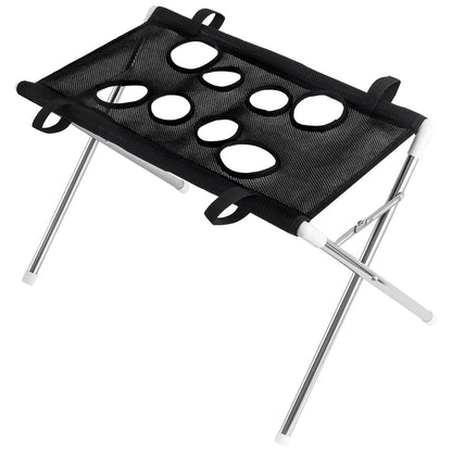 Breathable Pet Grooming Hammock Stand Foldable Dog Cat Nail Clipping Restraint Stainless Steel Care Table for Home Grooming Use