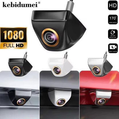 Golden Fisheye Lens Car Rear View Camera 170° Full HD Night Vision Reverse AHD Waterproof Metal Body Vehicle Parking Camera