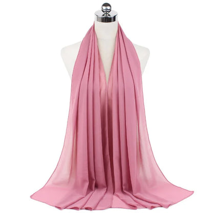 Women Muslim Chiffon Hijab Shawls Scarf Modal Cotton Jersey Hijabs Plain Soft For Woman Muslim Voile Head Wraps 70*180cm Islamic