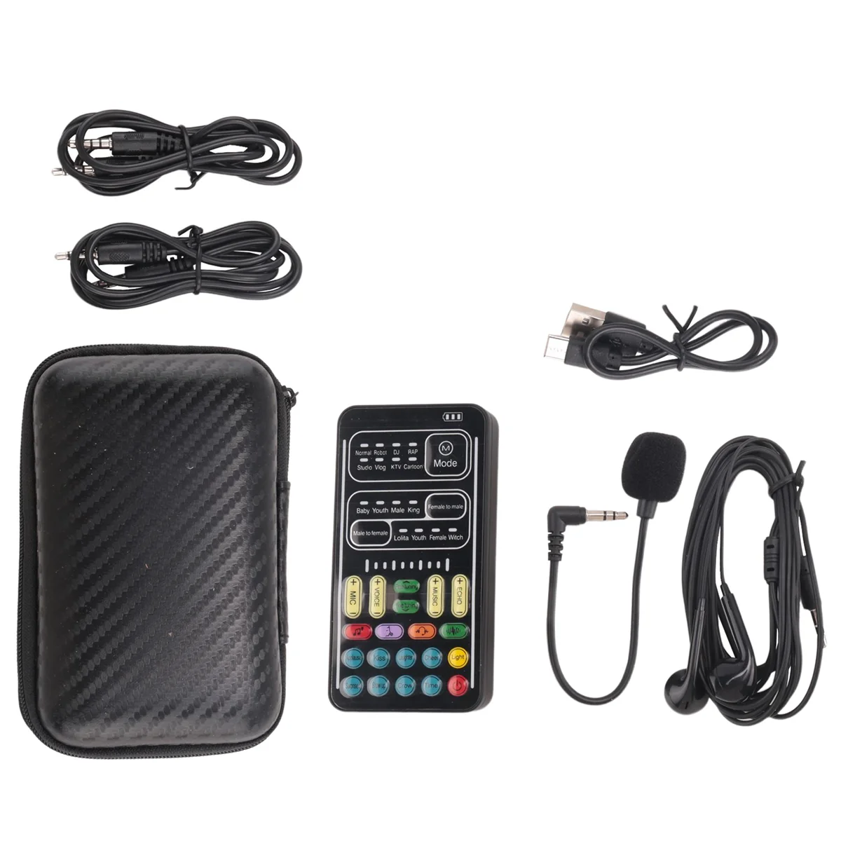 Voice Changer Handheld Microphone Voice Changer with Sound Multifunctional Effects Machine for Phone//Switch (i9)