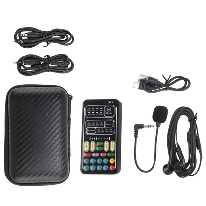 Voice Changer Handheld Microphone Voice Changer with Sound Multifunctional Effects Machine for Phone//Switch (i9)