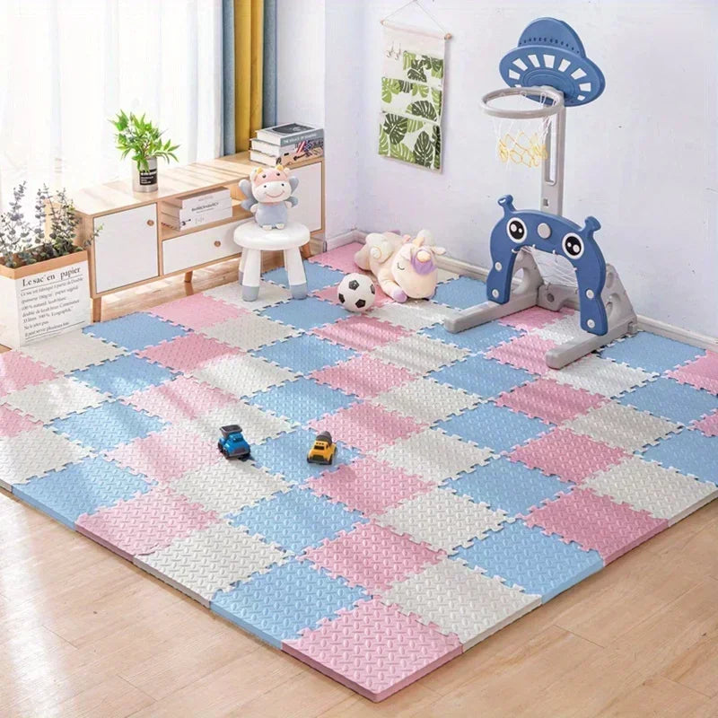 30x30cm EVA Puzzle Mat – Thick Baby Play Mat for Kids, Non-Slip & Waterproof Crawling Floor Tiles, Interlocking Foam Rug