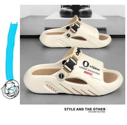 Male Flip Flops Massage Slippers Indoor Beach Clogs Outdoor Comfortable Sandals Soft Slides Men Casual Shoes Women Home Slippers