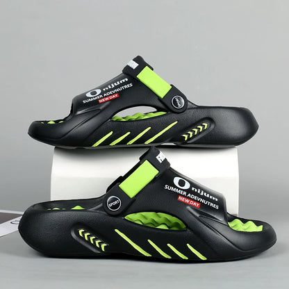 Men Sandals New Summer EVA Soft-soled Platform Slides Slippers Indoor Outdoor Walking Beach Shoes Flip Flops Mens Shoes