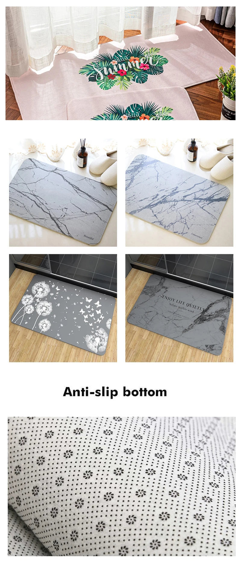 Foot Rug Welcome Floor Mat for Entryway Sparcos Bathroom Hallway Carpet Kitchen Water Absorbed Rugs Fluffy Home Decorations