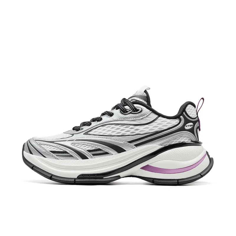 Xtep Basque 3.0 Trendy Cushioning Stable Soft Flexible Rubber Thick Sole Daily Sports Female Shoes 874218320006