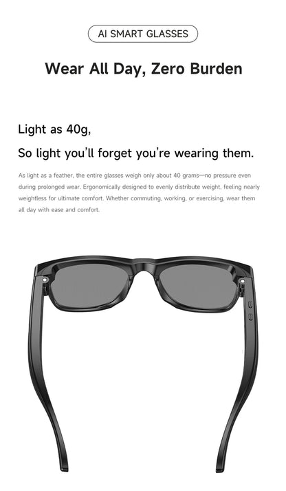 2026 4K HD Color Changing AI Smart Glasses Chat GPT 100MP Camera Bluetooth Call Voice Assistant Control Smart Glasses 2026 New