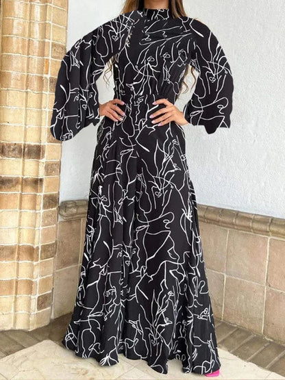 TRAF Autumn Fashion Back Zipper Jumpsuit Women's Casual Long Sleeve Tie Knot Strap Jumpsuits Loose Wide Leg Pants Streetwear
