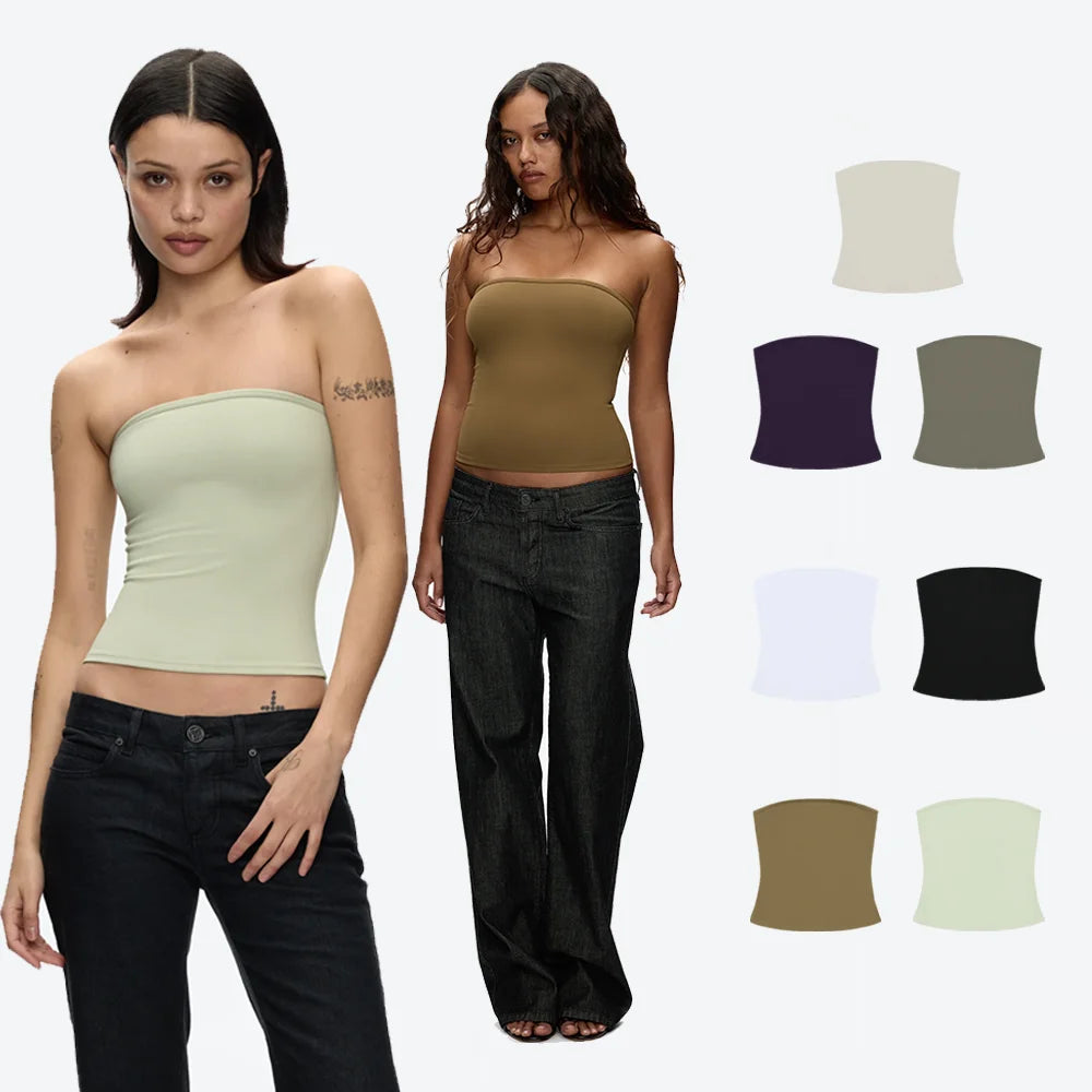 Womens Wide Shoulder Strap Tank Top Racerback Sports Vest High Stretch Slim Fit Basic Camisole Multi Color Casual Workout Wear