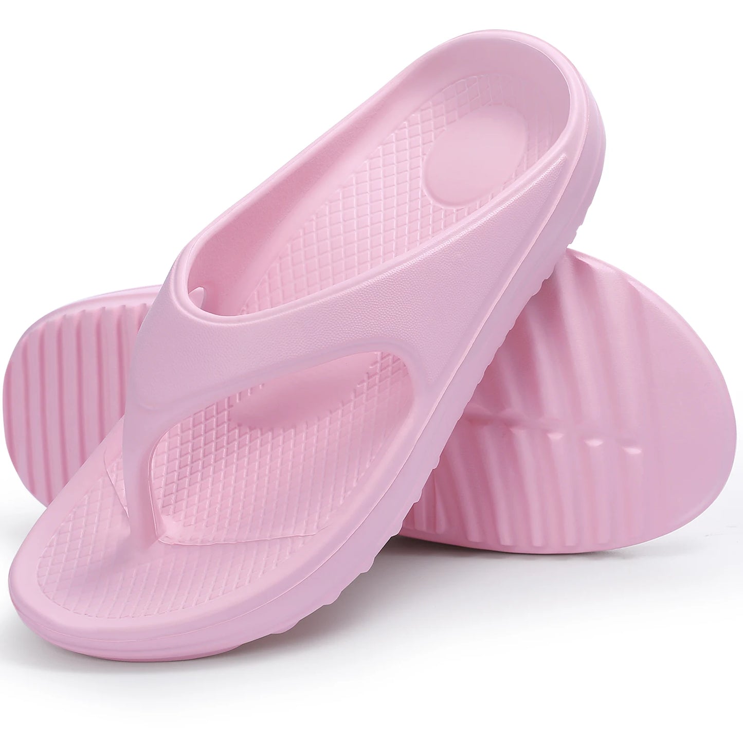 Shevalues Men's Orthopedic Sandals Fashion Couples Beach Flip Flop Summer Outdoor Soft Sandals With Arch Support Bathroom Slides
