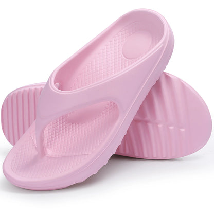 Shevalues Men's Orthopedic Sandals Fashion Couples Beach Flip Flop Summer Outdoor Soft Sandals With Arch Support Bathroom Slides