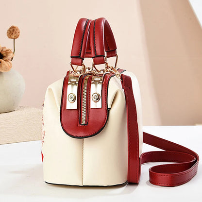 New Woman shoulder bag Large capacity Handbag for Women Crossbody bag Lychee pattern Portable bucket bag ladies messenger bags