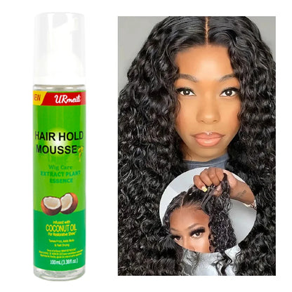 100mlCurly Hair Mousse For Wigs Strong Hold Olive Oil Hair Styling Mousse Anti-Frizz Hair Foam Mousse For Styling Hair Women Men
