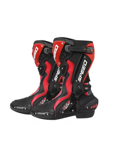 Men's Steel Toe Enduro Motorcycle Motocross Boots Leather safety Cross Ankle Gear Shift Shoes for Off-Road Racing Accessories