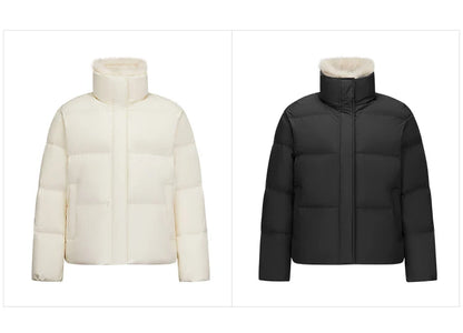Semir Women Down Jacket Detachable Plush Collar 90 Percent Down Fill Water Repellent Windproof Versatile Outdoor 2026 New