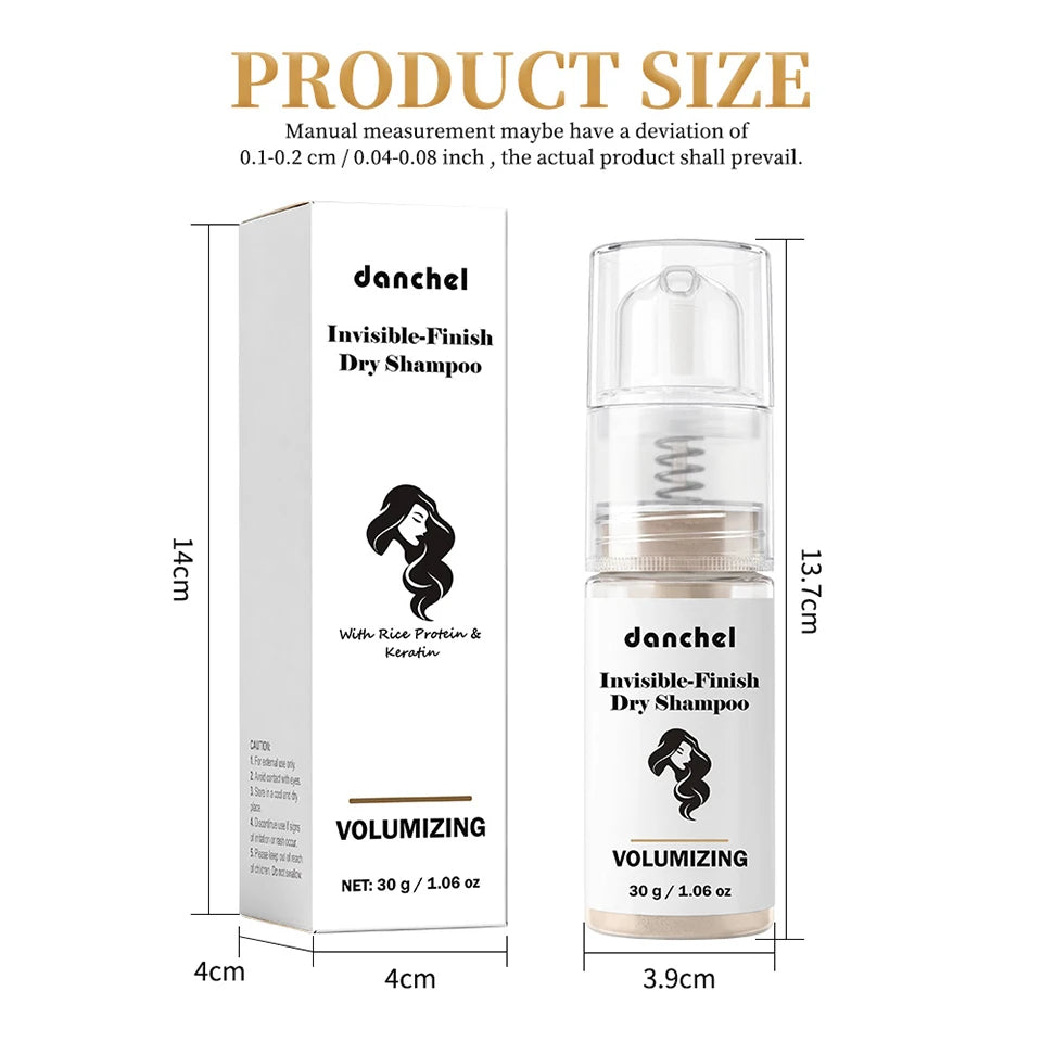 Dry Shampoo Powder Instant Oil Absorbing Refreshing Air-Feeling Grease Hair Styling Powder Travel Portable for Women Men