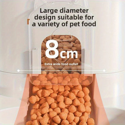 2 In 1 Automatic Pet Feeder For Cats Dogs Water Dispenser Food Bowl Drinking Feeding Device Durable Pet Supply