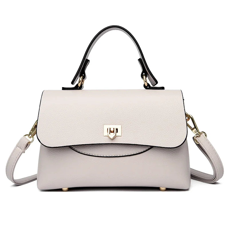 Luxury Large Capacity Multilayer Shoulder Messenger Bag High Quality Leather Handbag Women Designer Crossbody Sac Female Tote