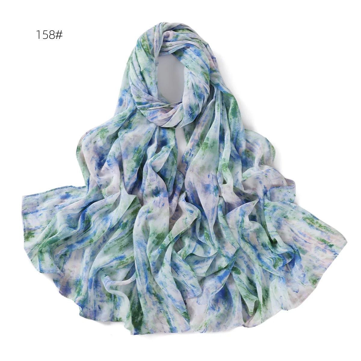 66 Colors Pearl Chiffon Printed Hijab Scarf New Fresh Small Floral Polka Dot Sunscreen Silk Scarf Shawl Turbans for Women Hijabs