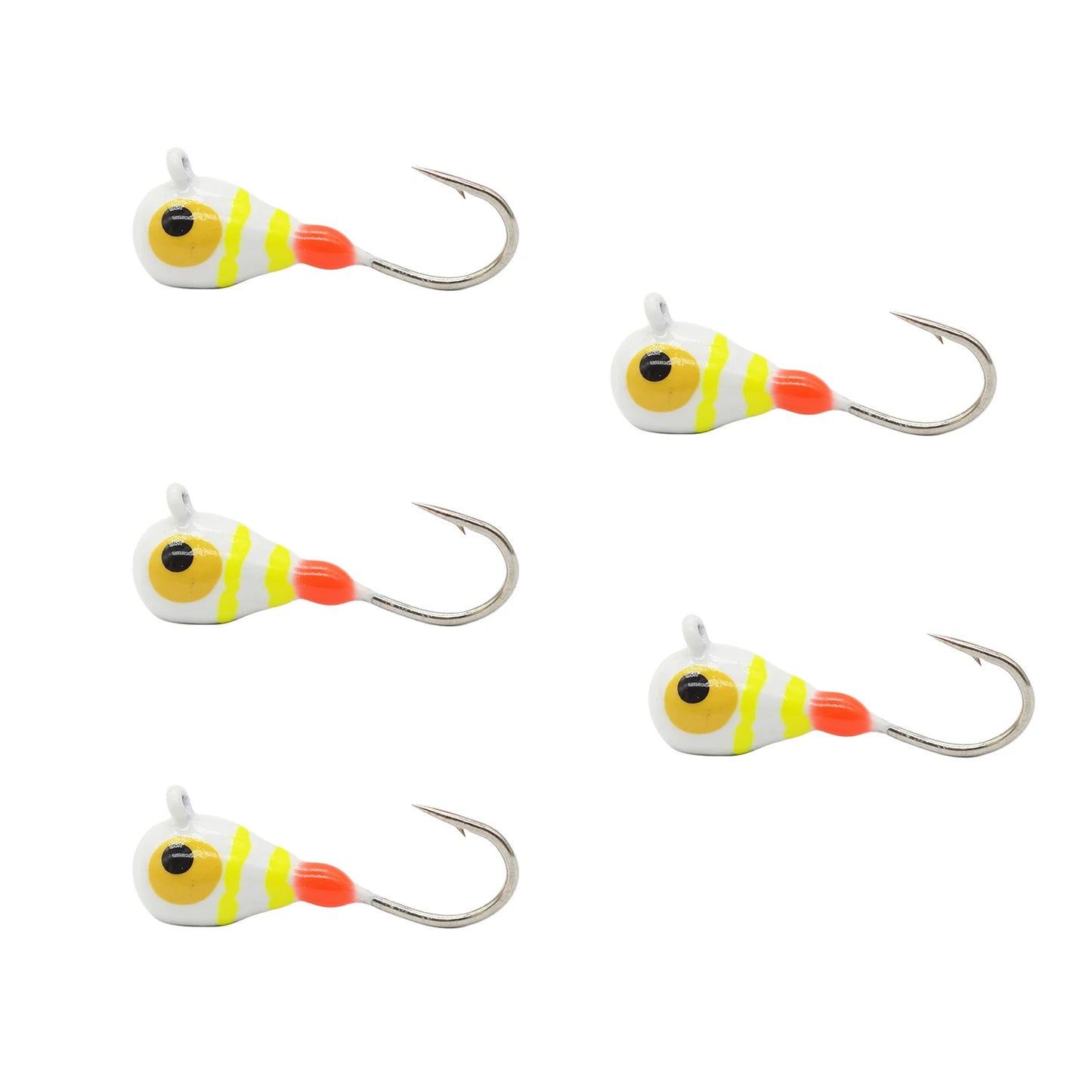 Tungsten Ice Jigs Glow Tungsten Ice Fishing Lure Jigs for Crappie Panfish Walleye